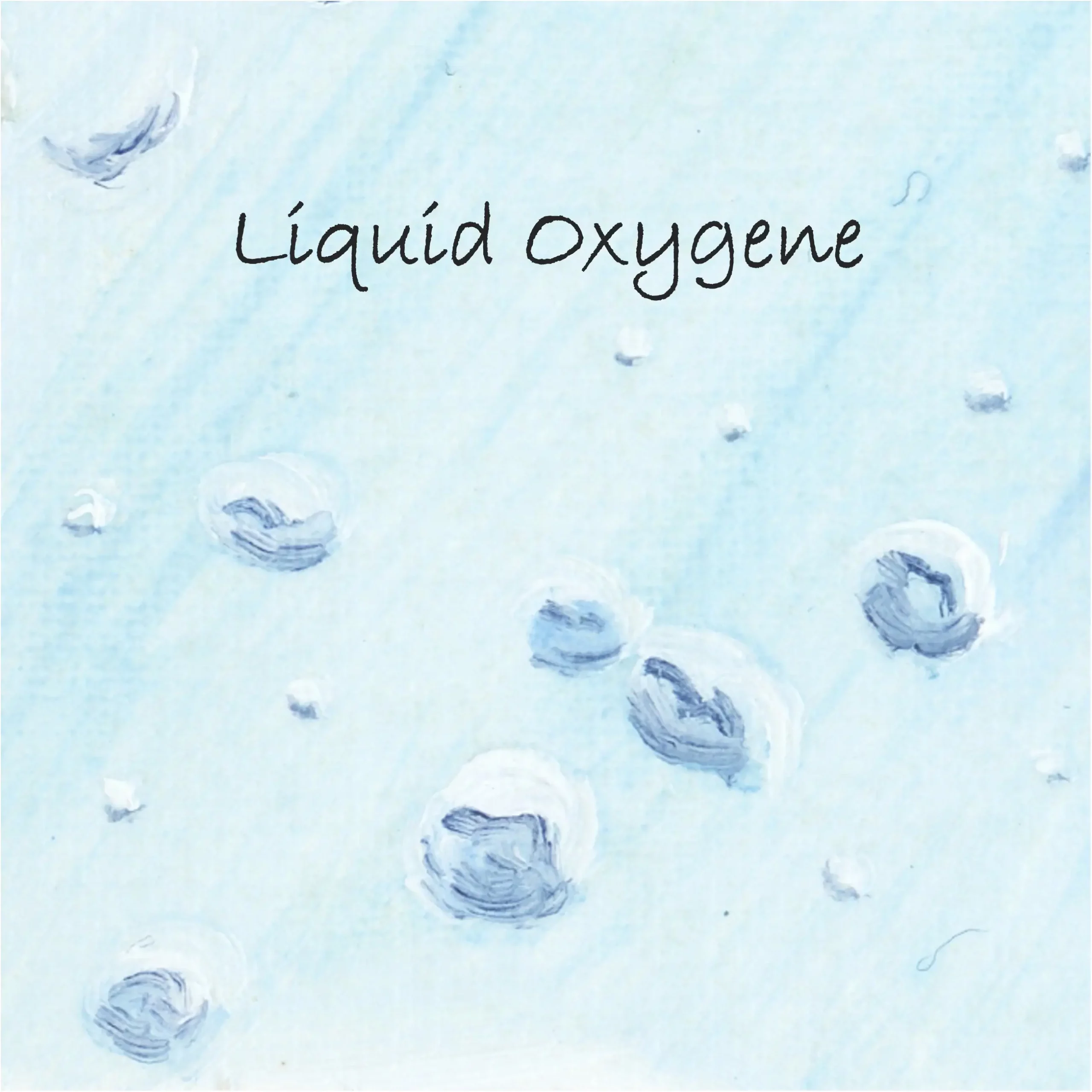 Bubbles in water, title: Liquid Oxygen
