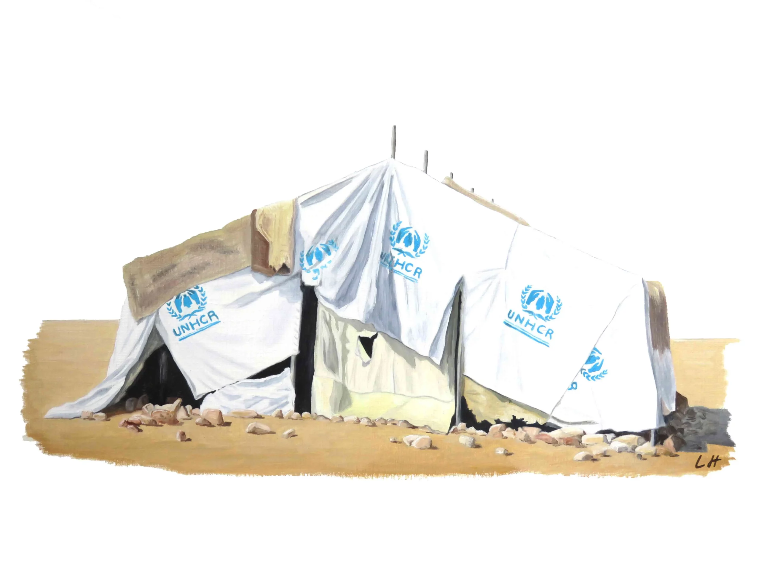 Tente UNHCR région d'Abéché au Tchad